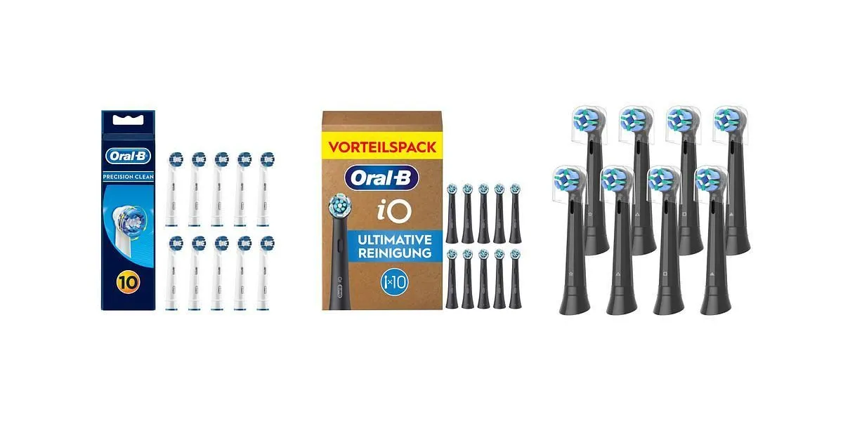 Produktauswahl: Aufsteckbürsten für Oral-B-Zahnbürsten